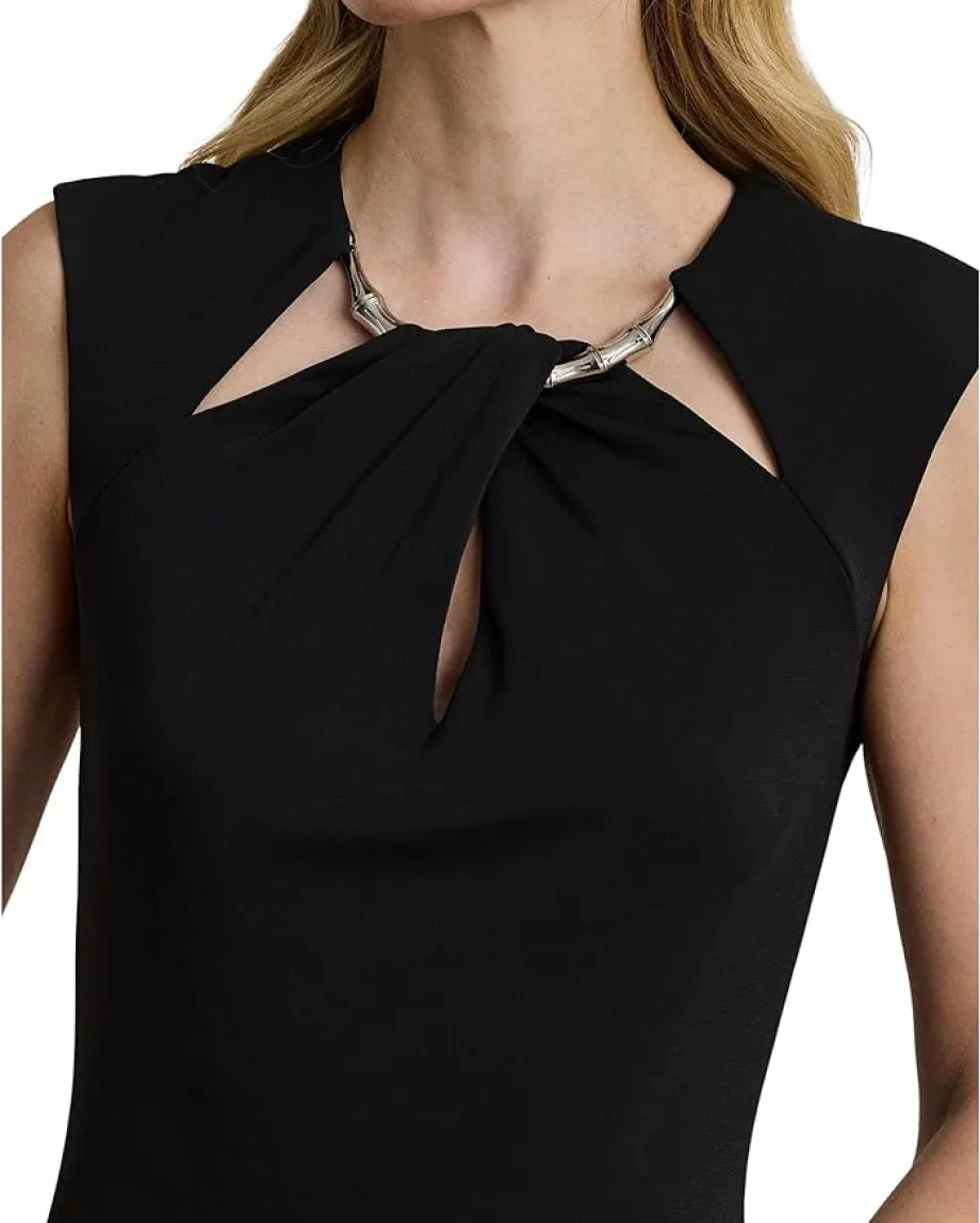 Women Lauren Ralph Lauren Cutout Jersey Cocktail Dress