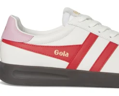 Gola Cyclone Leather White/Red/Candy/Dark Gum Hot