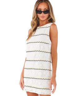 Show Me Your Mumu Cynthia Mini Dress French Vanilla Lace Clearance