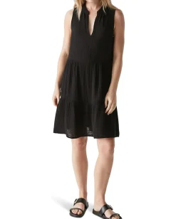 Michael Stars Daisy Above Knee Dress Black Discount