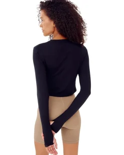 Splits59 Daisy L/S Jersey Tee Black Outlet