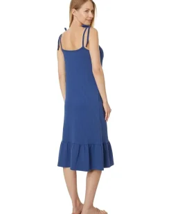 Toad&Co Dandelion Midi Sleeveless Dress Cornflower Texture New
