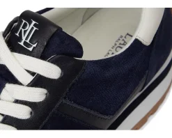 Women Lauren Ralph Lauren Dani Perforated Suede Sneakers