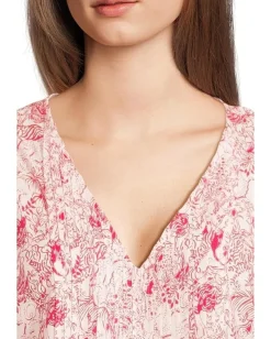 Lilly Pulitzer Danika 3/4 Sleeve Tunic Dress Raspberry Rouge Animal Magnetism Outlet