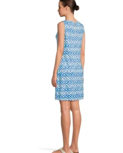 Tommy Bahama Darcy Coastal Tiles Short Sleeve Dress Como Blue Online