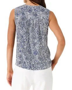 NIC+ZOE Dashing Dot Tank Indigo Multi Outlet