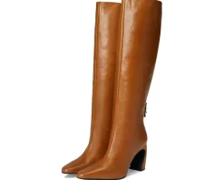 Free People Date Night Tall Boots Tan Leather New