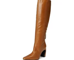 Free People Date Night Tall Boots Tan Leather New