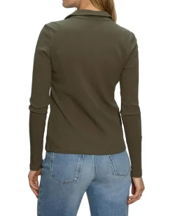 Sanctuary Daydreamer Knit Shirt Kalamata Hot