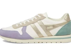 Gola Daytona Quadrant Off-White/Lavender/Gold/Green Mist New