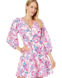 Women Lilly Pulitzer Deacon 3/4 Sleeve V-Neck