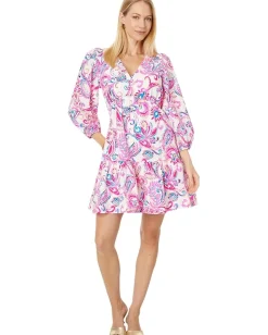 Women Lilly Pulitzer Deacon 3/4 Sleeve V-Neck