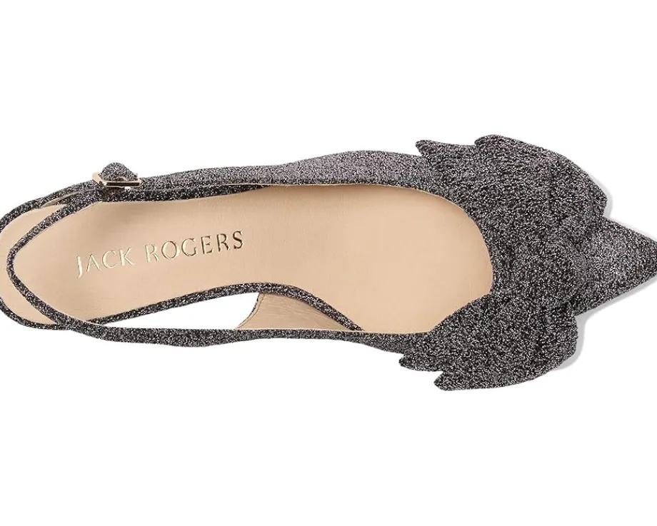 Women Jack Rogers Debra Slingback Kitten Heel - Sparkle