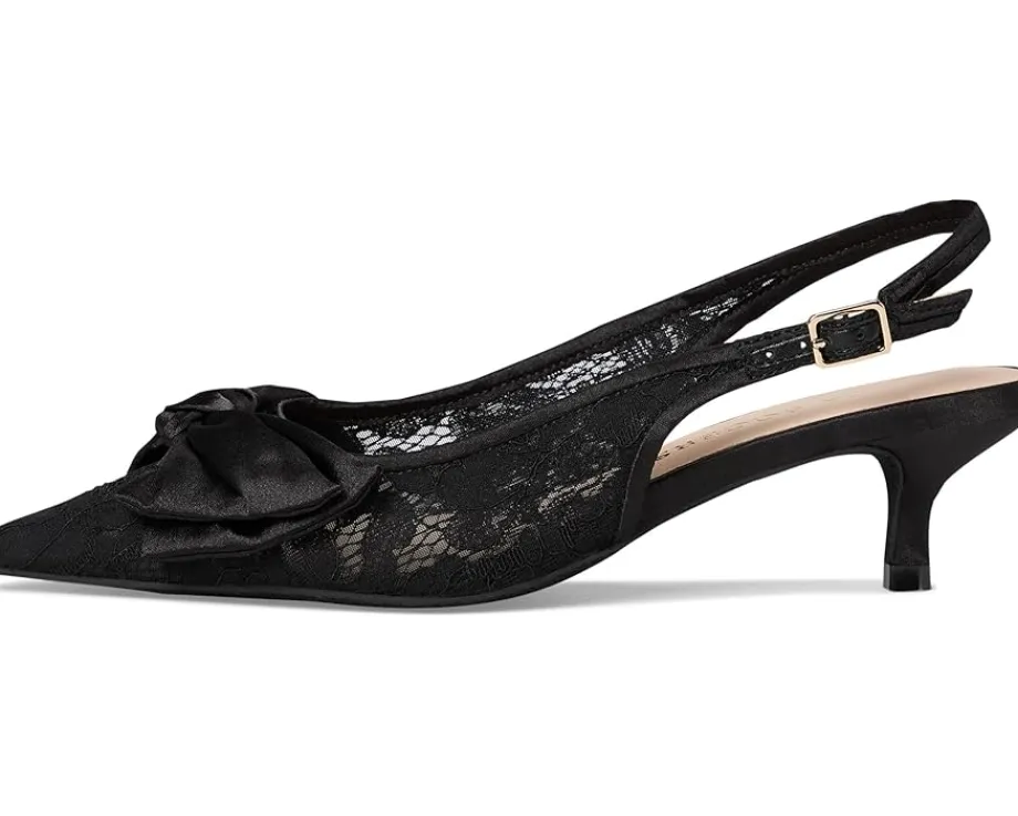 Women Jack Rogers Debra Slingback Kitten Heel - Lace/Satin
