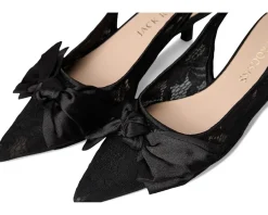 Women Jack Rogers Debra Slingback Kitten Heel - Lace/Satin