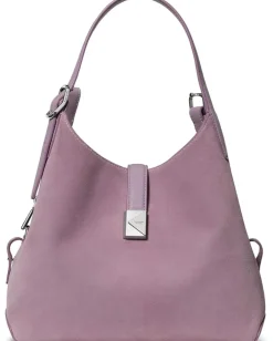 Kate Spade New York Deco Smooth Leather And Suede Crossbody Tote Market Purple Multi Clearance
