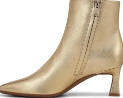 Naturalizer Deesha Bootie Dark Gold Leather Clearance