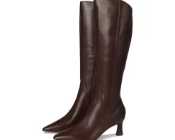 Naturalizer Deesha Knee High Boots Chocolate Bar Leather Outlet