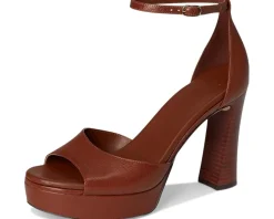 Naturalizer Delphie Strappy Sandals Caramel Brown Leather Online