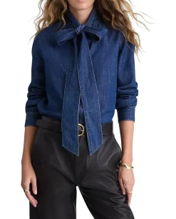 Women Madewell Denim Kimberly Top In