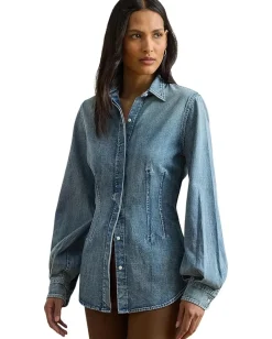Lauren Ralph Lauren Denim Shirt Odwin Wash Discount