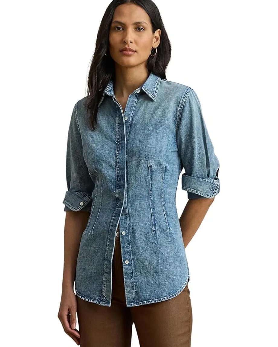 Lauren Ralph Lauren Denim Shirt Odwin Wash Discount