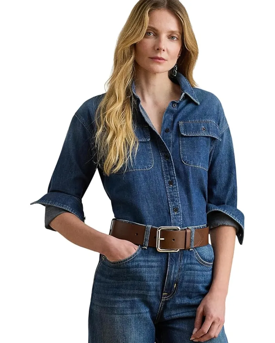 Women Lauren Ralph Lauren Denim Shirt