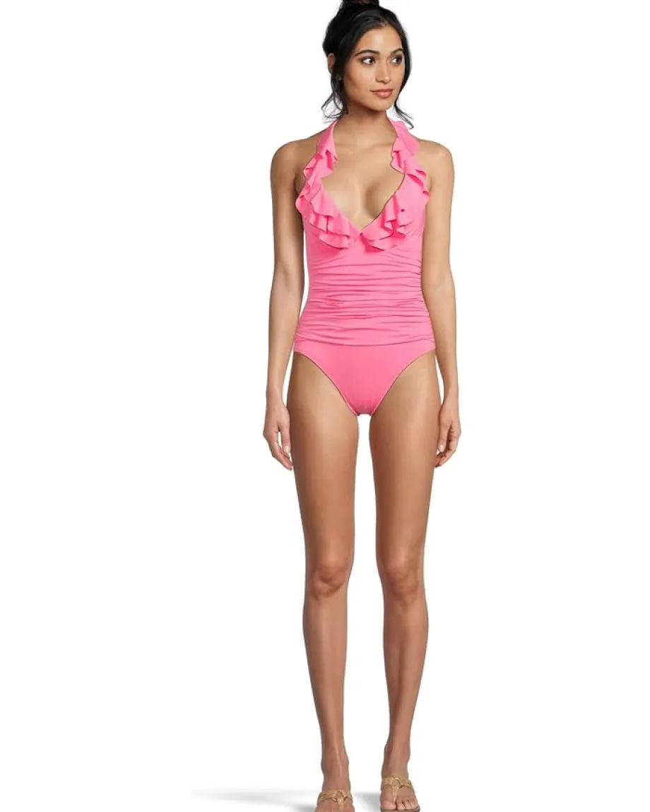 Lilly Pulitzer Desmond One-Piece Sunkissed Pink Hot