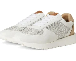 Lucky Brand Deva Woven Leather Sneaker White Hot