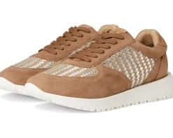 Women Lucky Brand Deva Woven Leather Sneaker