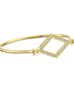 Rebecca Minkoff Diamond Cutout Bangle Gold Toned/Crystal Discount