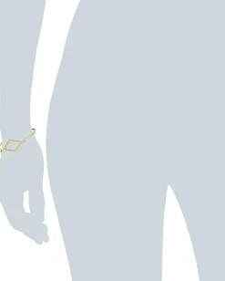 Rebecca Minkoff Diamond Cutout Bangle Gold Toned/Crystal Discount