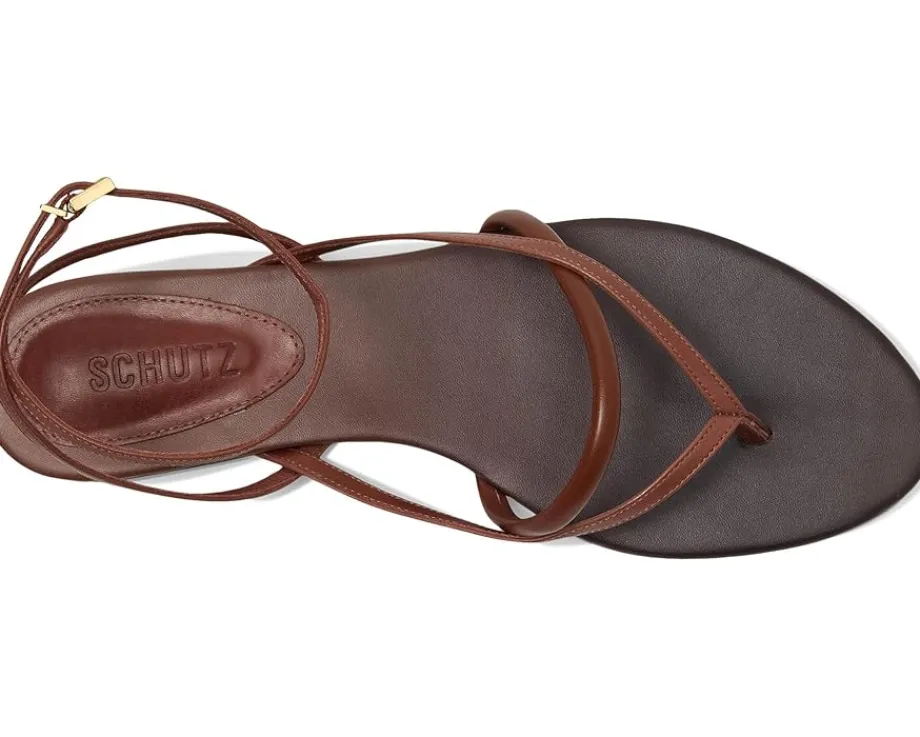 Schutz Diana Flat Desert Brown Outlet