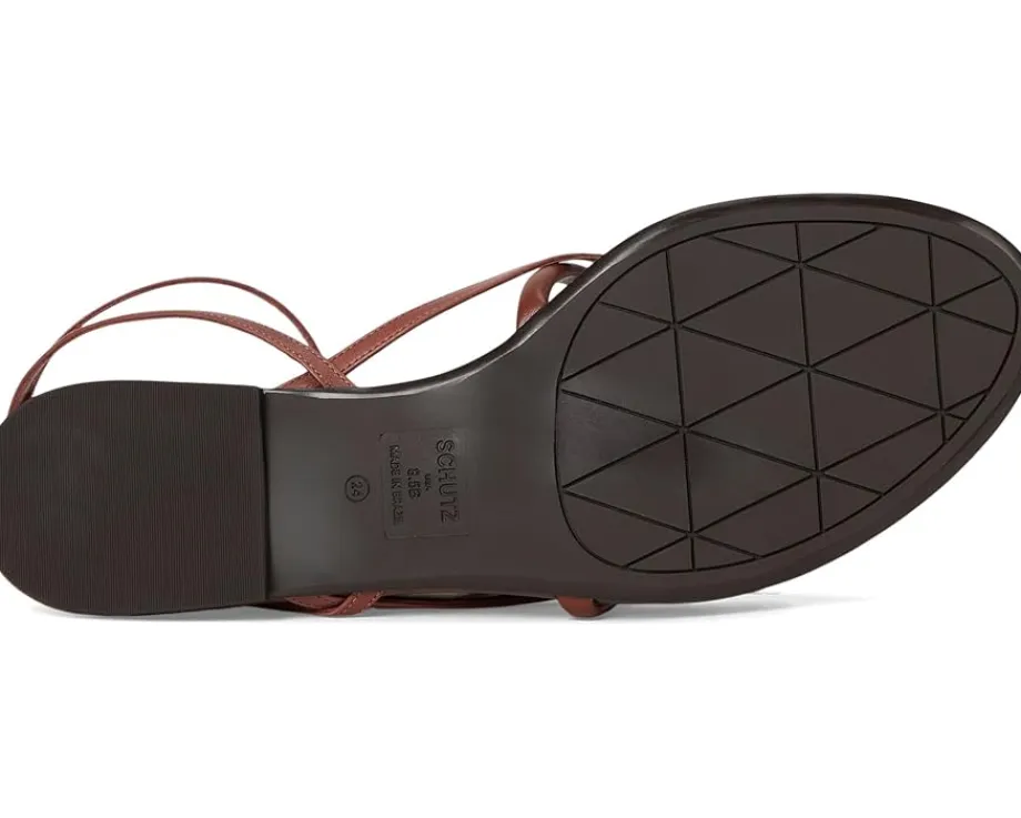 Schutz Diana Flat Desert Brown Outlet