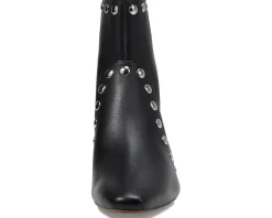 Madewell Dimes Kitten Heel Boot - Stud True Black Multi New