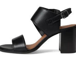 Lucky Brand Dinzin Double Band Heeled Sandals Black New