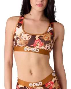 Women PSD Disco Cowgirl Sports Bra