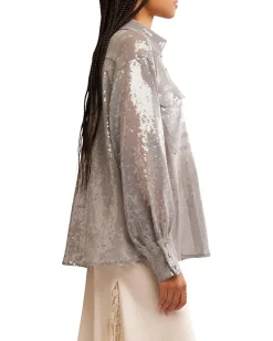 Women Free People Disco Margartia Button-Down