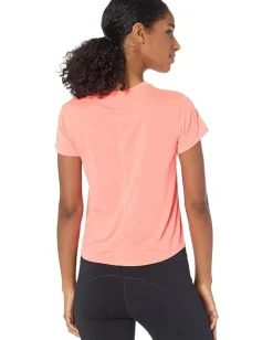 Brooks Distance Short Sleeve Fluoro Pink Sale