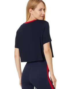 Splits59 Djuna Crop Ringer Indigo/Pirate Red Sale