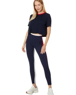 Splits59 Djuna Crop Ringer Indigo/Pirate Red Sale