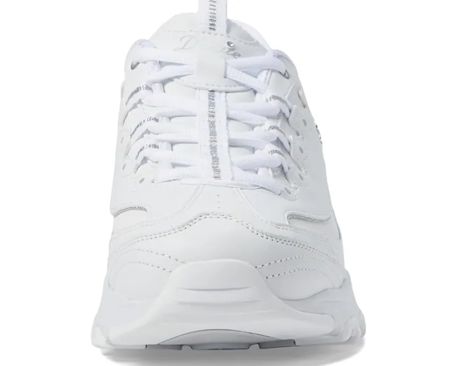 SKECHERS D'Lites New Scene Hands Free Slip - Ins White Silver Sale