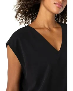 Women Liverpool Los Angeles Dolman Sleeve V-neck Top