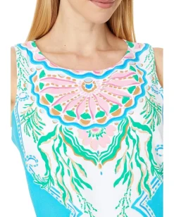 Lilly Pulitzer Donna Romper Multi Calypso Sun Engineered Romper Discount