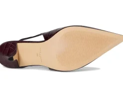 Marc Fisher LTD Dorie Dark Brown Croco Leather Best