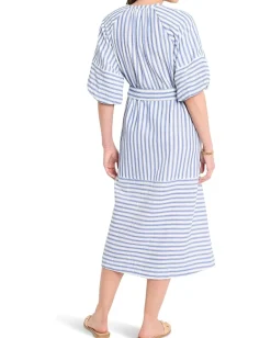 Women NIC+ZOE Double Gauze Mixed Stripe Dress