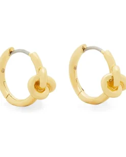 Kate Spade New York Double Knot Huggies Gold New