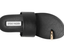 Steve Madden Dove Black Leather Best