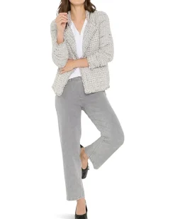 NIC+ZOE Downtown V-neck Top Paper White New