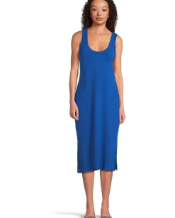 Women Tommy Bahama Drapey Ponte Sleeveless Midi Dress